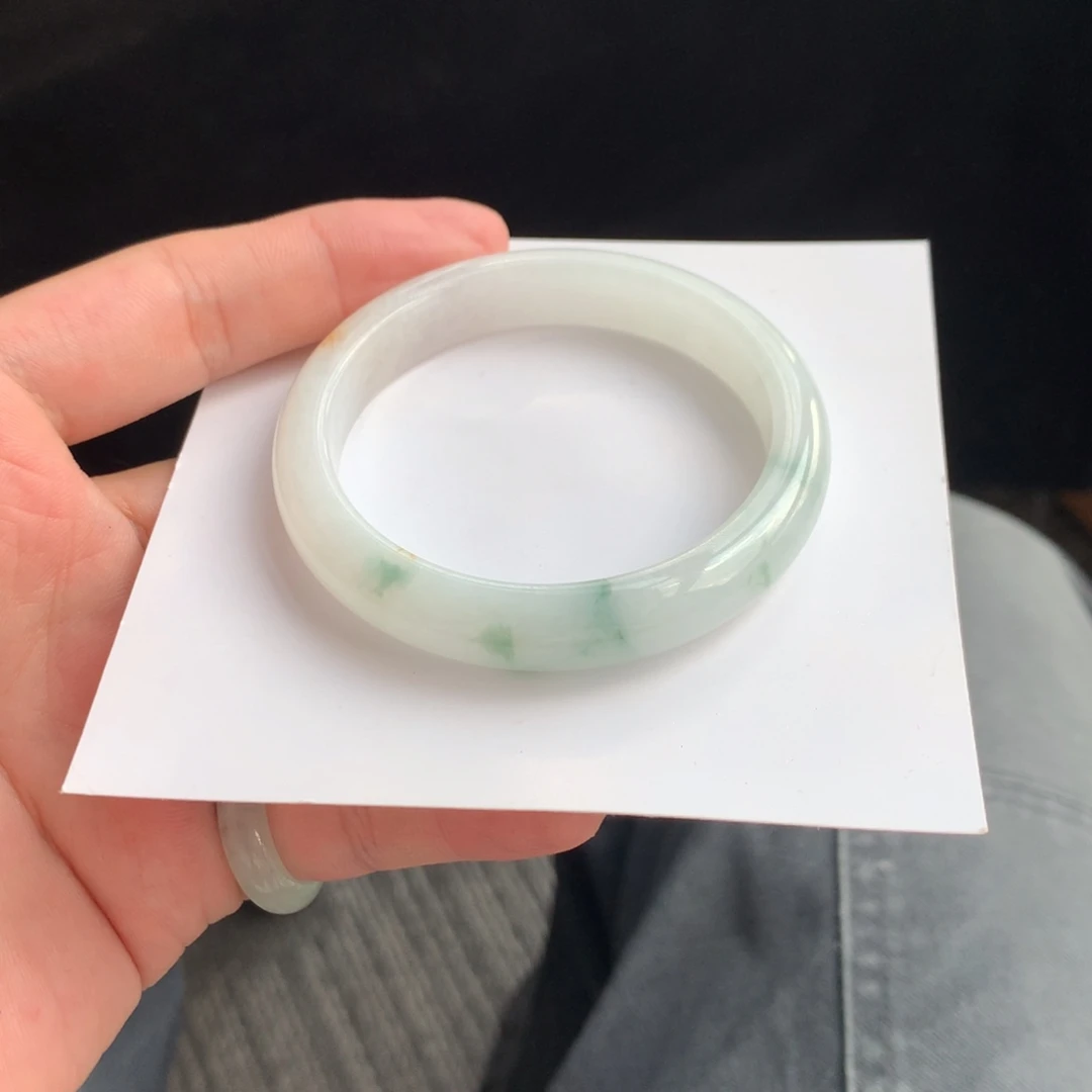 翡翠未镶嵌手镯533号53