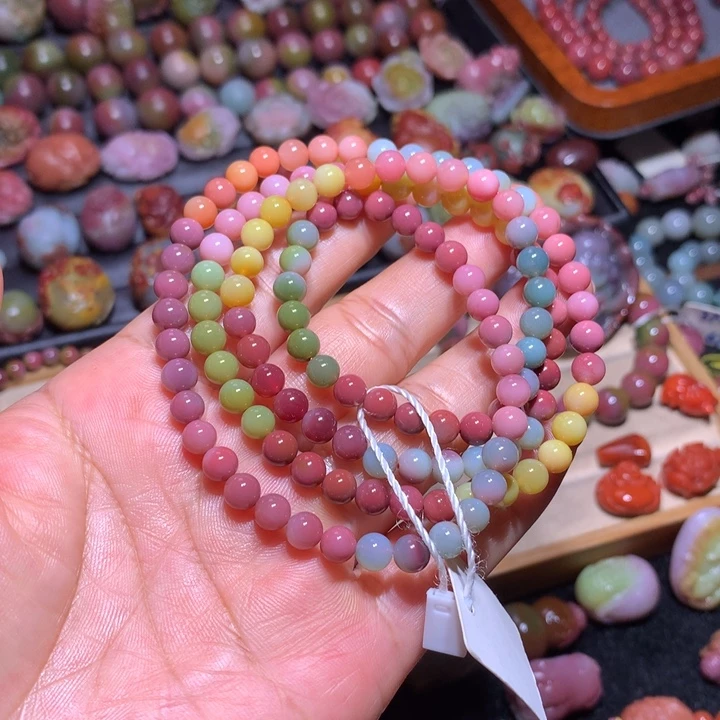 玛瑙/玉髓未镶嵌手串盐源玛瑙