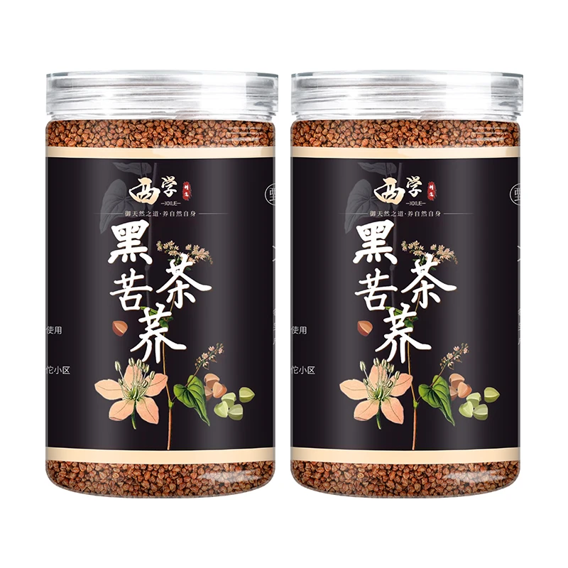 黑苦荞茶苦荞麦茶级乔麦茶手工优质严选晒干冷泡产地营养清爽罐装