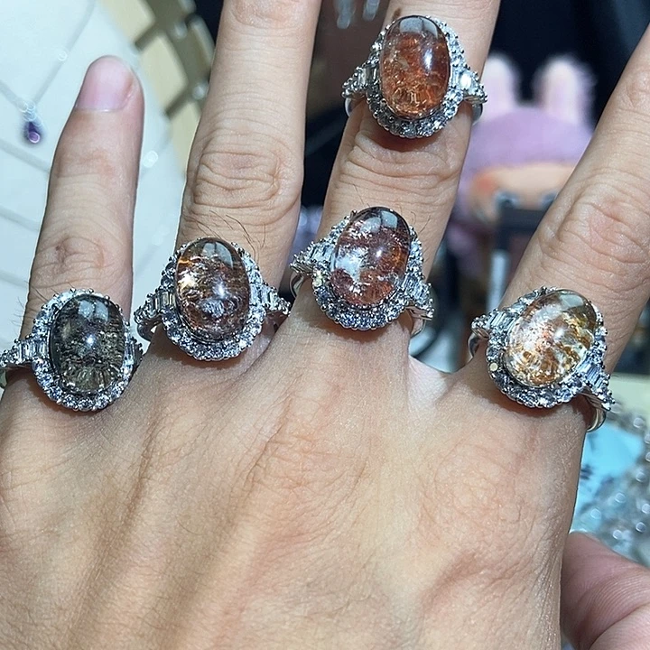 合金手链水晶幽灵水晶高透戒