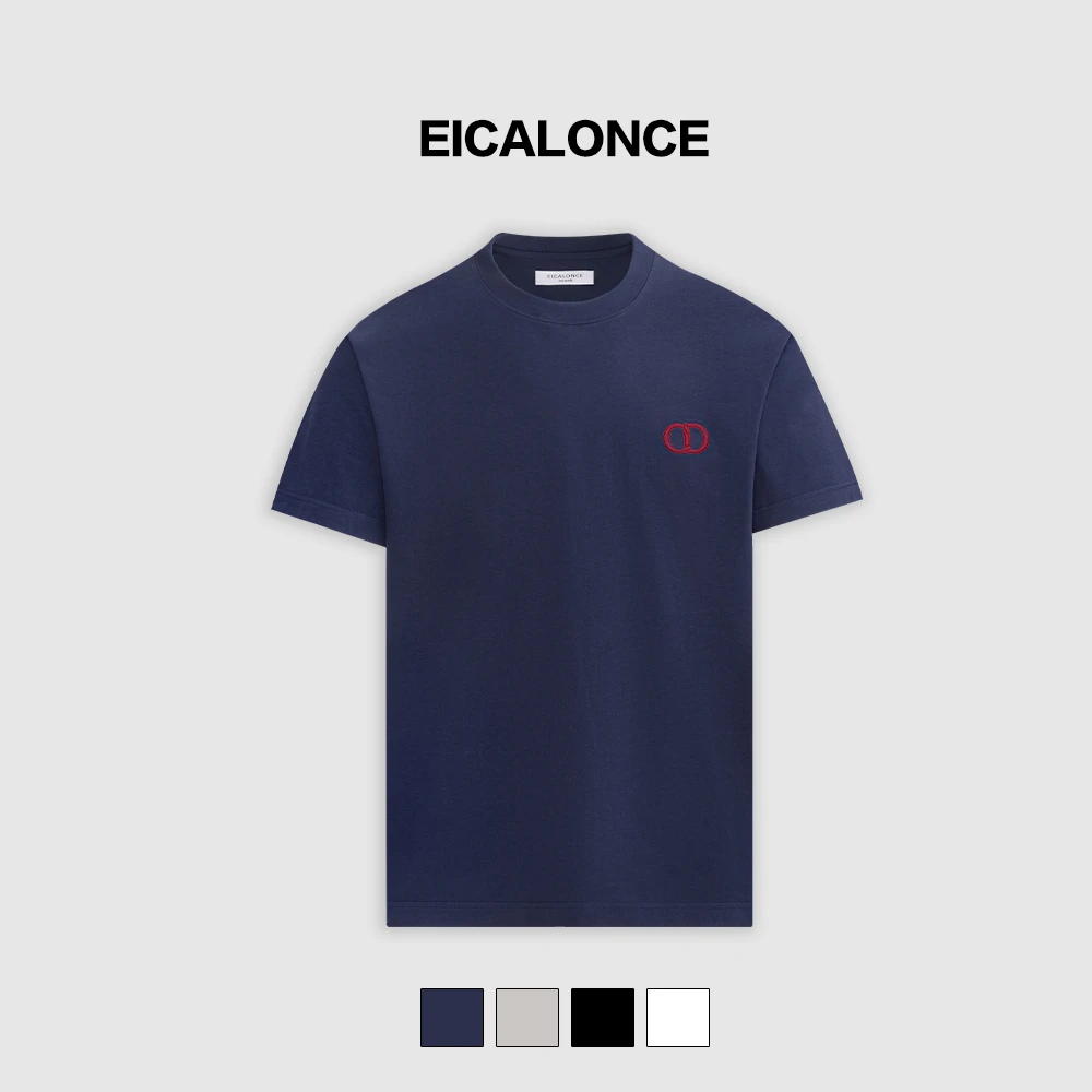 Eicalonce·意卡伦萨 25·SS夏季简约百搭凉爽舒适短袖T恤男SM12292