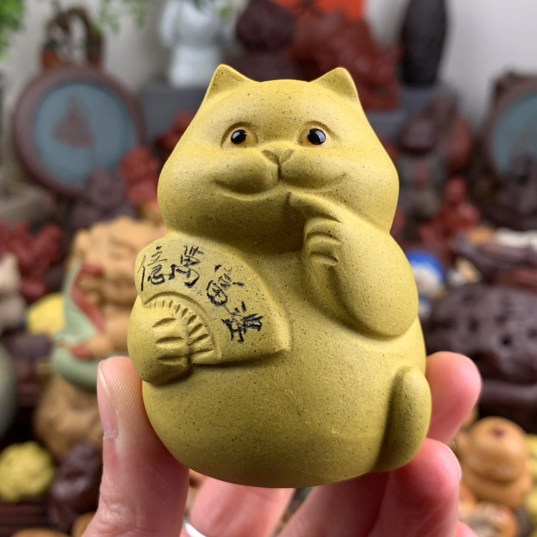 紫砂茶宠富婆招财猫
