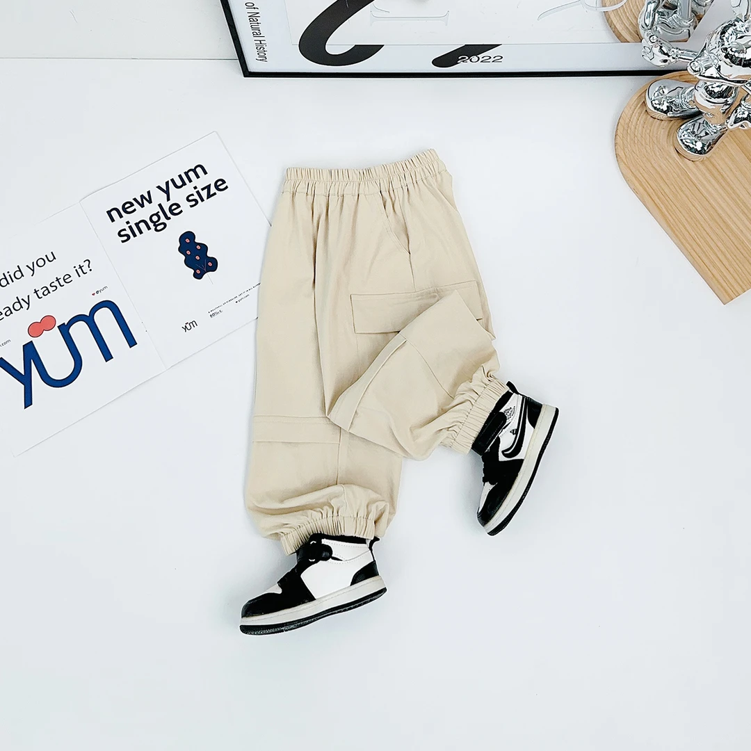 男童裤子薄款休闲裤工装防蚊长裤儿童宝宝潮HS25065 悠悠童话童装