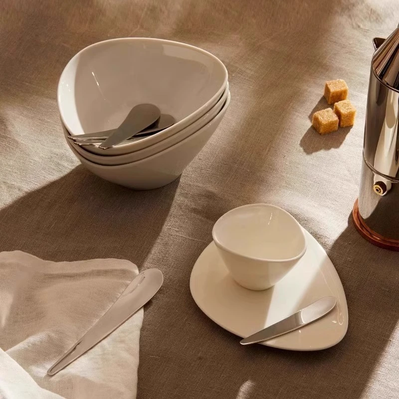 ALESSI艾烈希Colombina collection白瓷餐盘沙拉碗摩卡杯厨房餐盘
