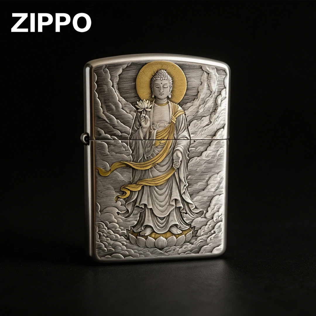 zippo打火机【大日如来】浮雕官方正品男生走心实用礼物七夕节