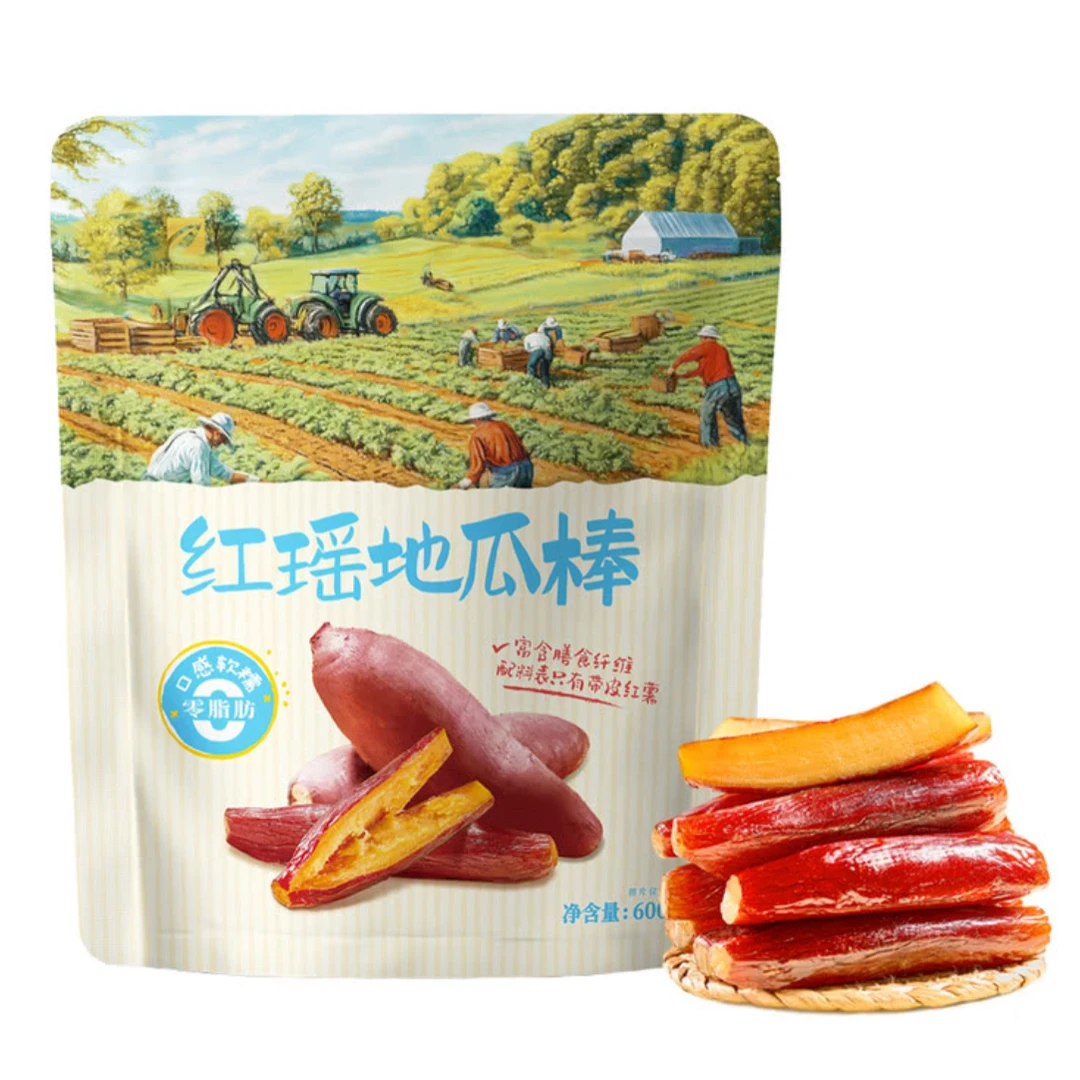红瑶地瓜棒软糯香甜独立包装健康粗粮休闲零食