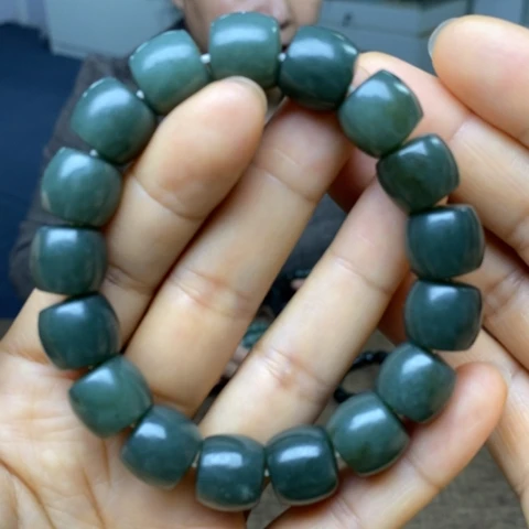 和田玉未镶嵌手链14福