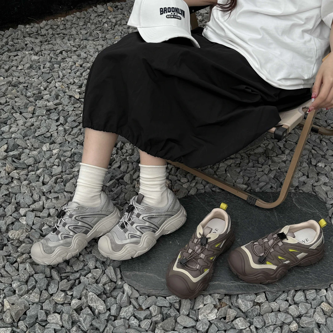 小发喵厚底增高四季百搭户外徒步登山鞋