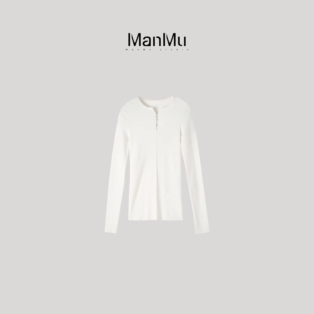 满目ManMu 【张琪专属】高级定制秋冬百搭绵羊毛打底衫350716