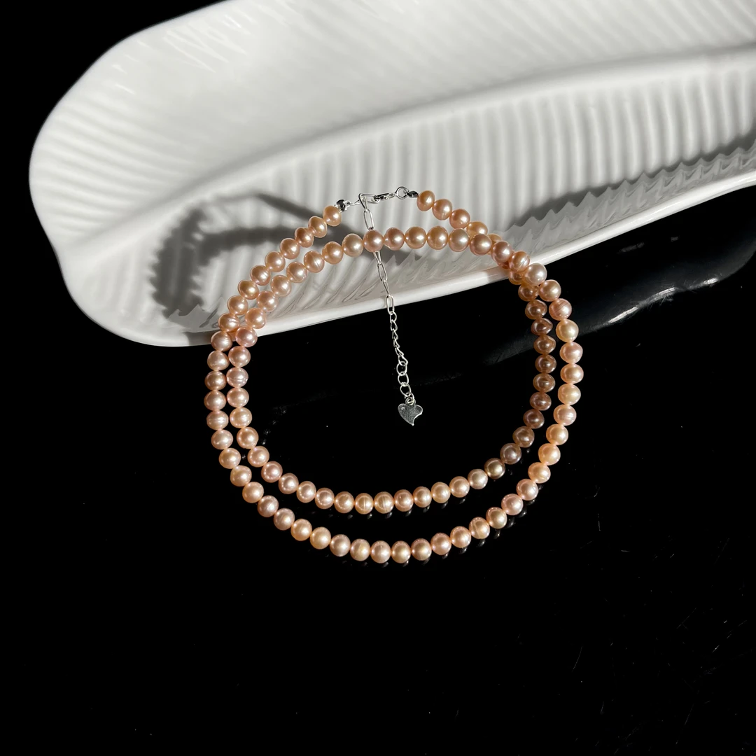 【大鱼甄选】糖果淡水珍珠项链4mm+YW112多样性发其一气质礼物