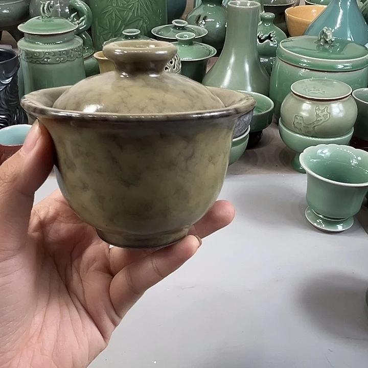 龙泉青瓷【品茗轩】微瑕