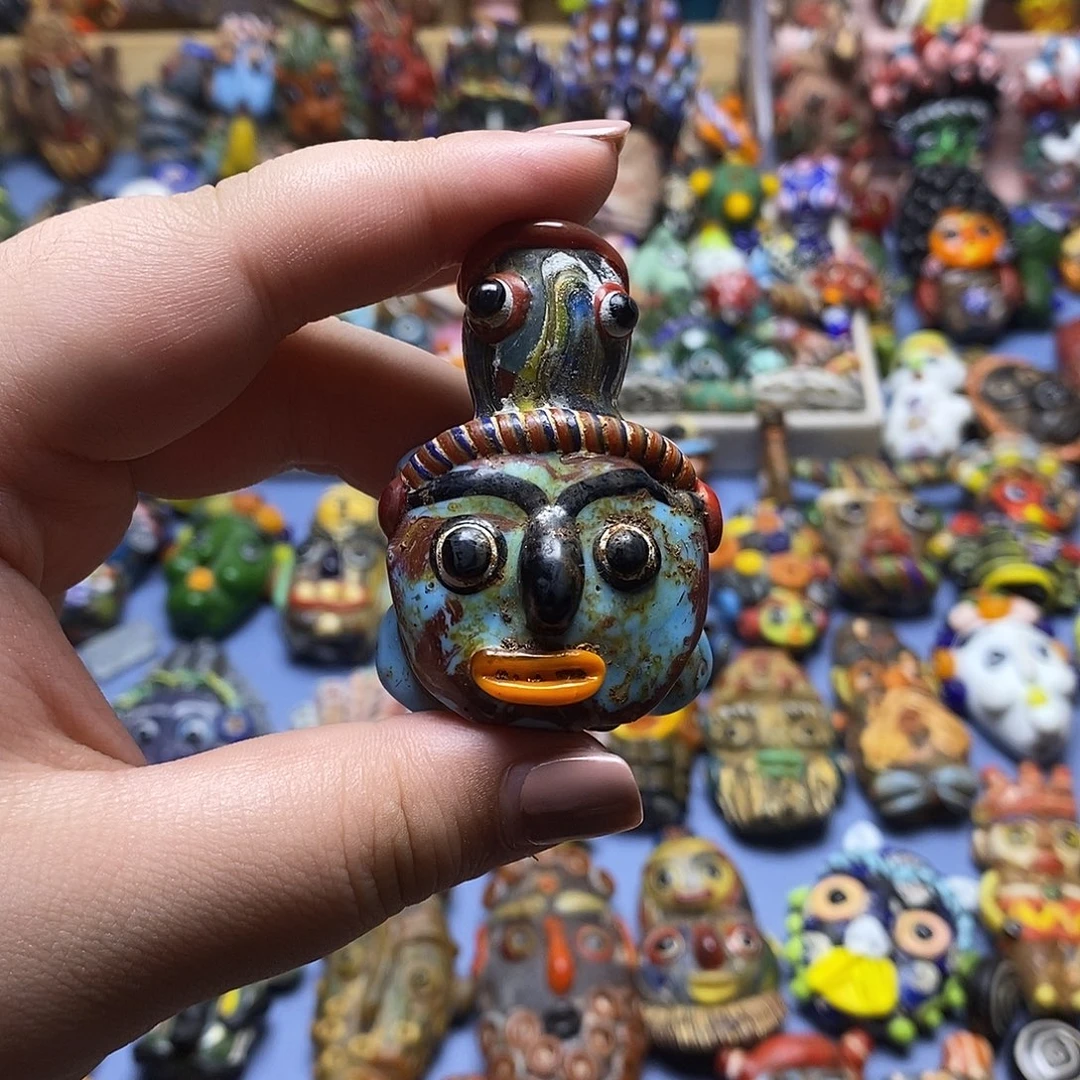 琉璃颈饰琉璃小乌龟