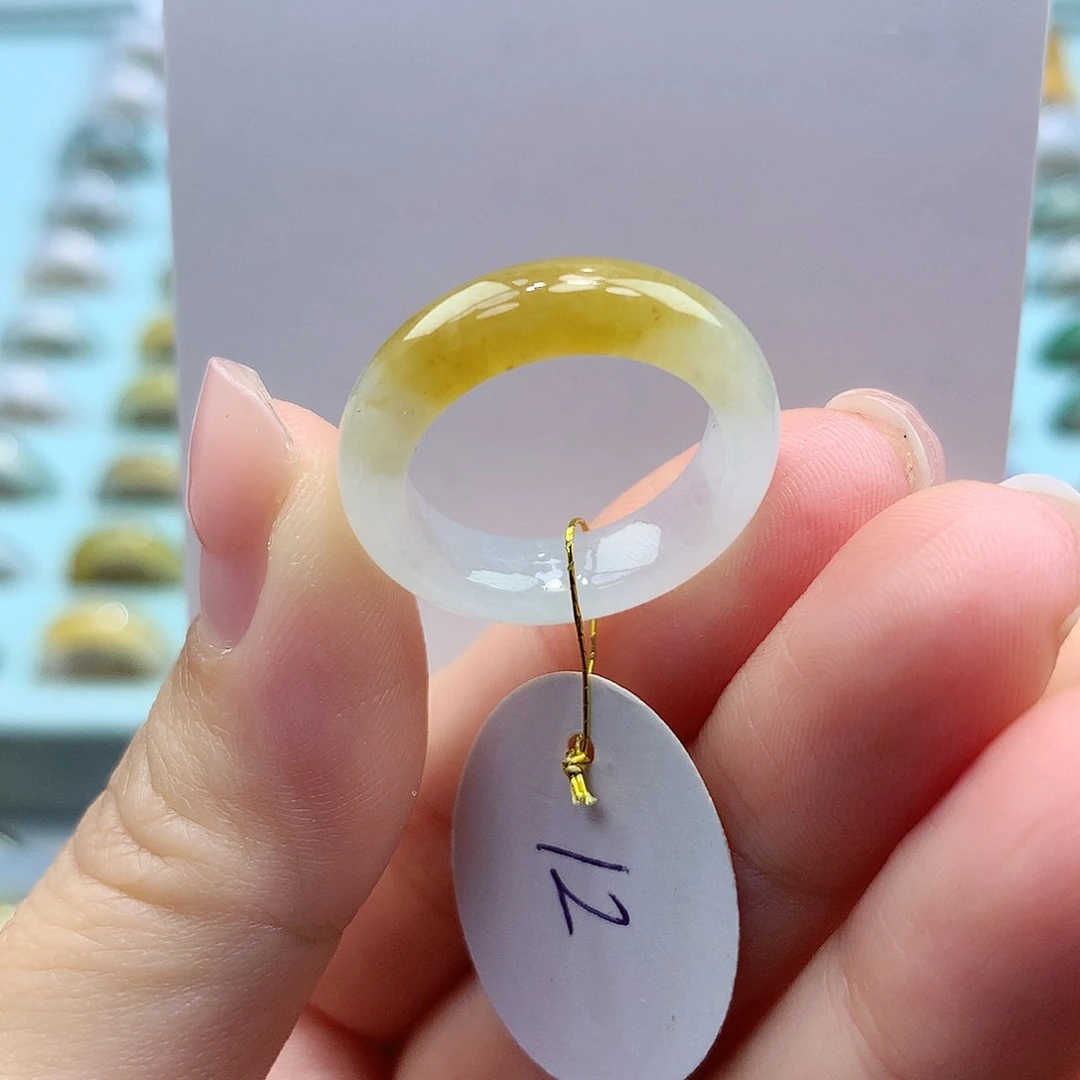 未镶嵌戒指翡翠12圈