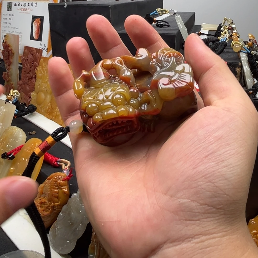 石英质玉（黄龙玉）未镶嵌多样性发货，发其一