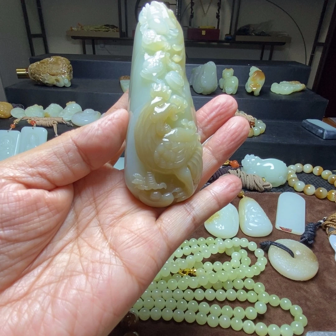 笛***子和田玉未镶嵌挂件