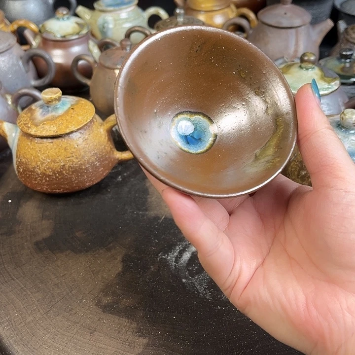 柴烧柴烧茶器主人杯