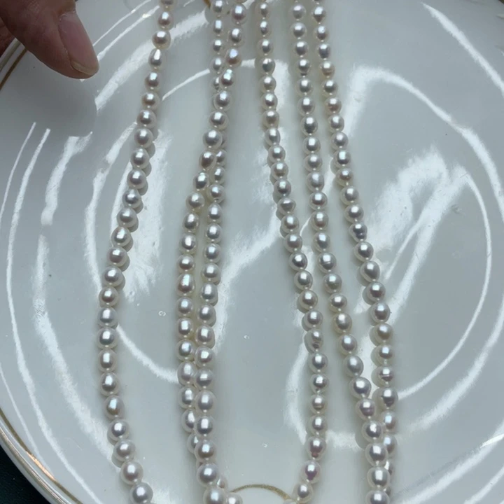 淡水珍珠项链合金