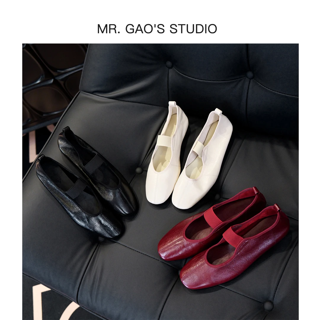 25新款一脚蹬舒适软底玛丽珍鞋浅口低跟休闲单鞋皮鞋复古女鞋