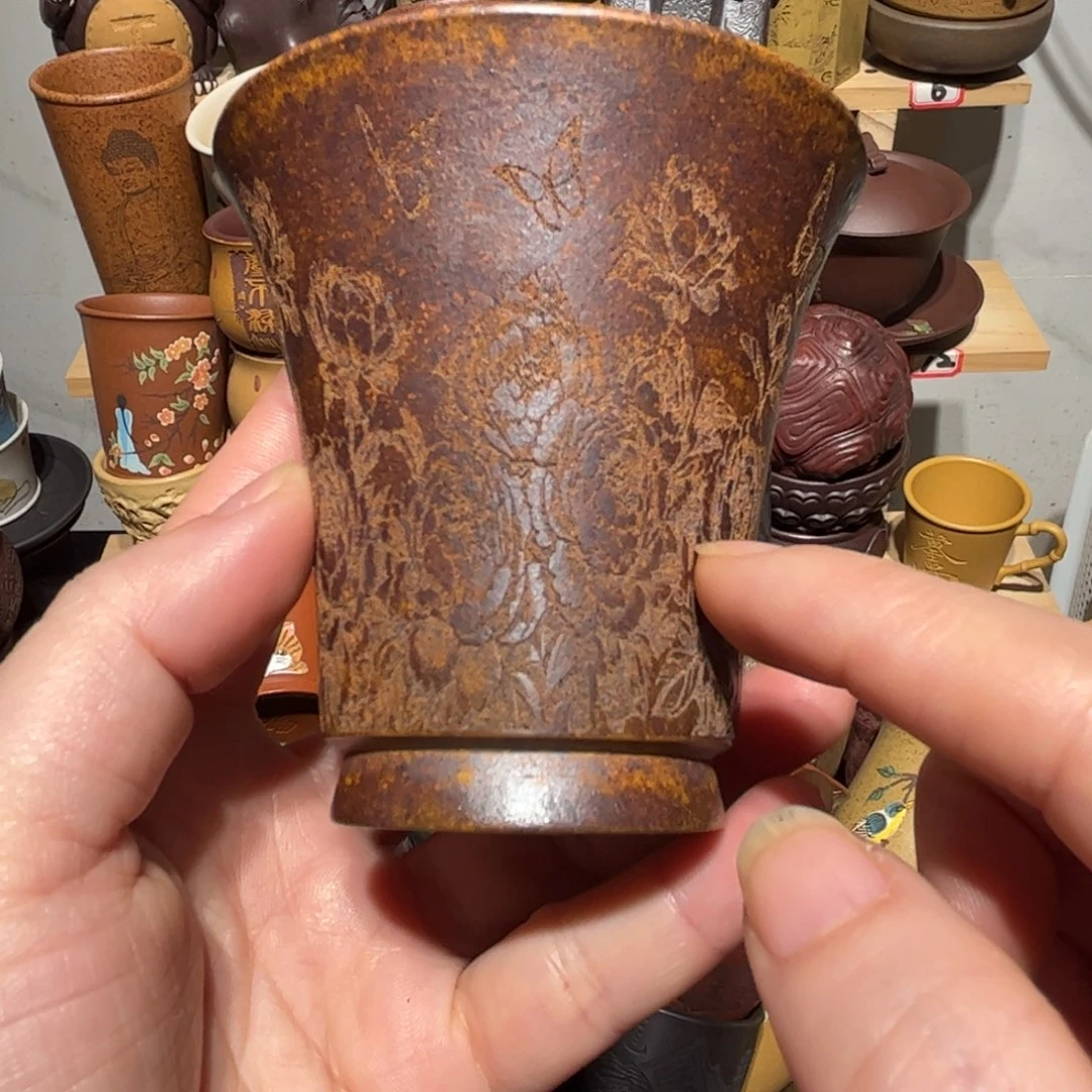 紫砂茶杯宜兴紫砂主人杯