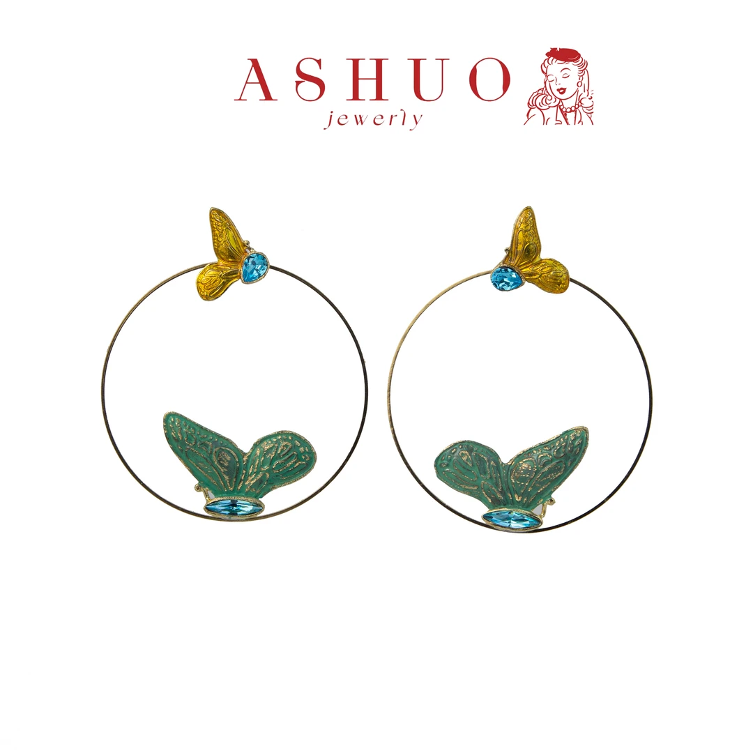 铜合金耳饰 阿烁中古 Kalliope Kalliope  as9676