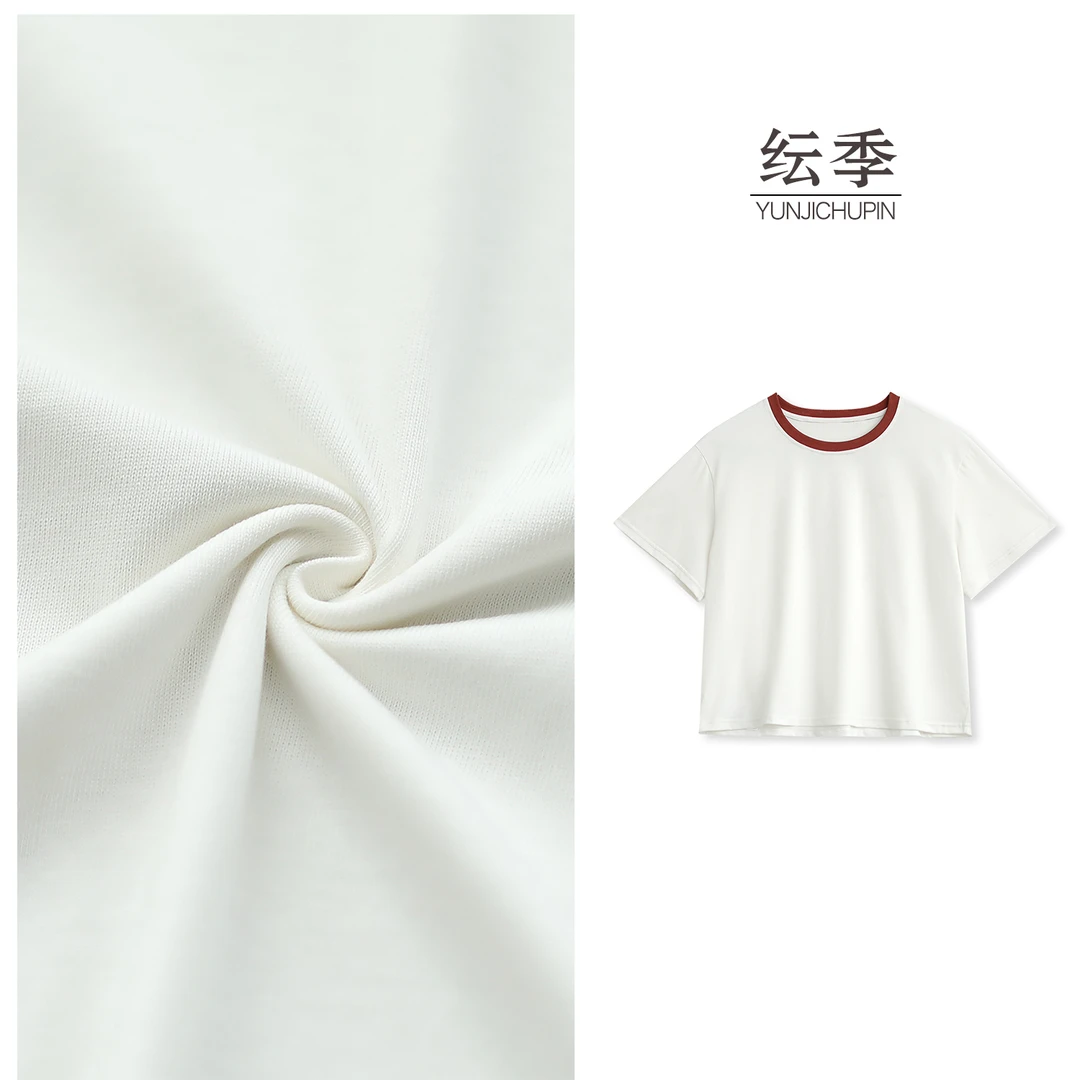 【纭季原创】衣长59-60 夏季新款休闲纯色百搭T恤女装D25651