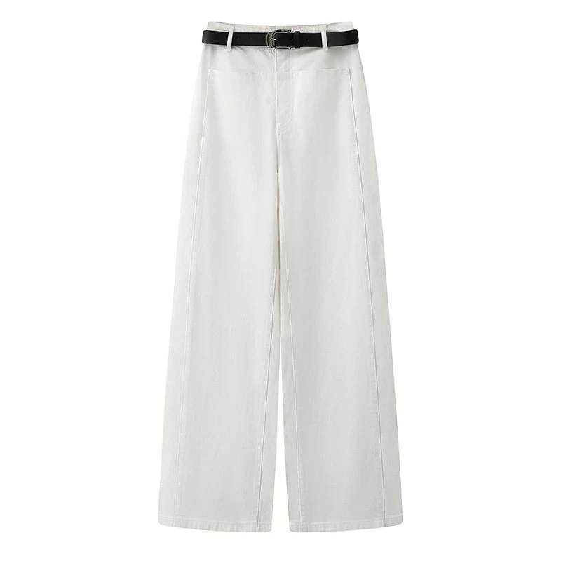 2025春秋新款时尚百搭阔腿裤高腰显瘦牛仔裤女50423243