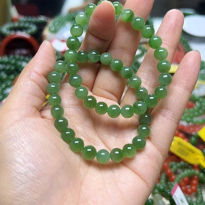 和田玉（碧玉）未镶嵌手串