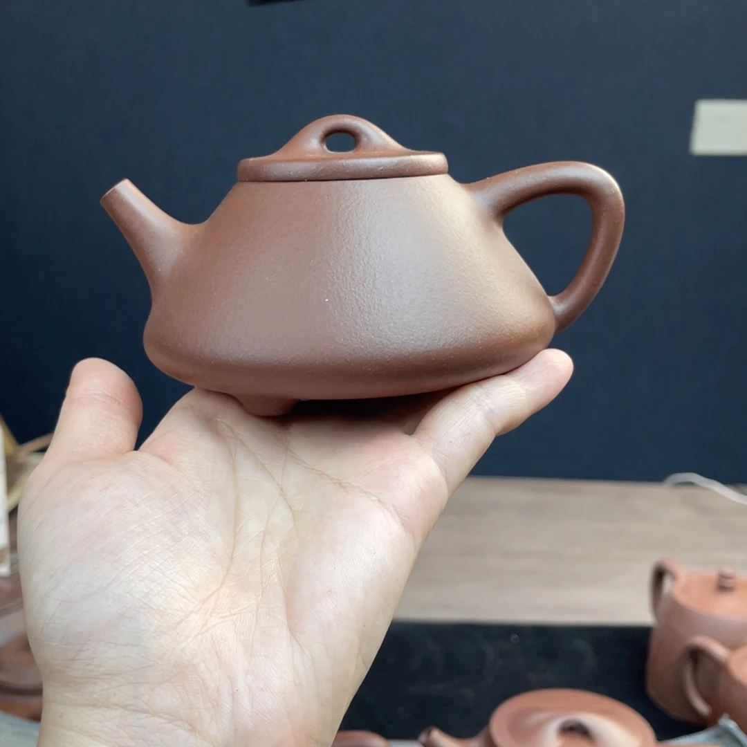 紫砂茶壶全手工底槽清子冶石瓢230cc