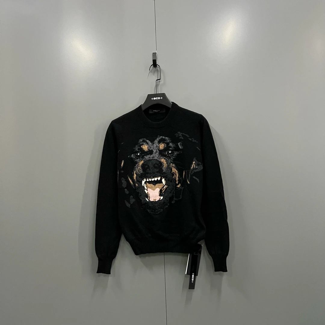 95新 Givenchy/纪梵希 h927 狗头毛衣 XS码/610143
