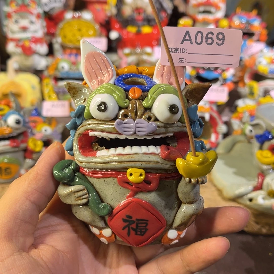 泥塑纯手工茶宠摆件