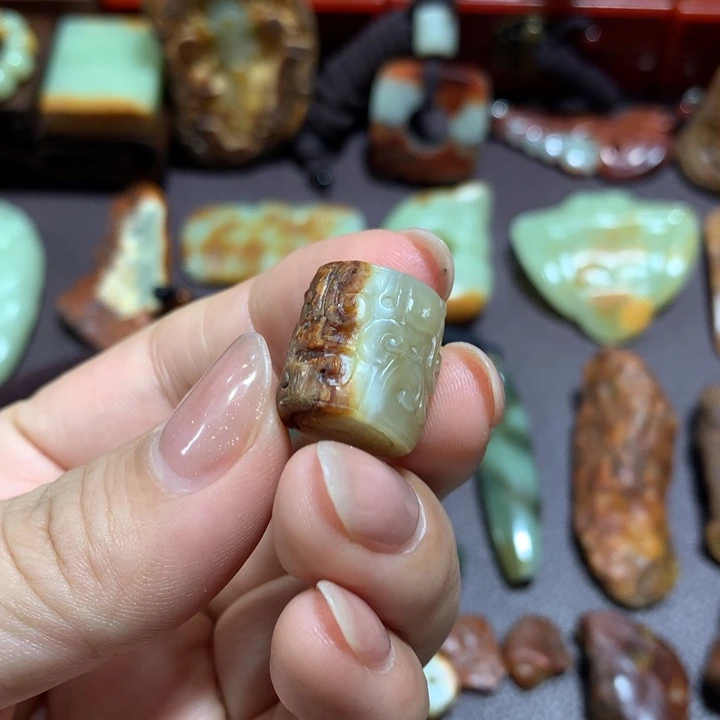 岫岩河磨玉（透闪石质玉）未镶嵌颈饰