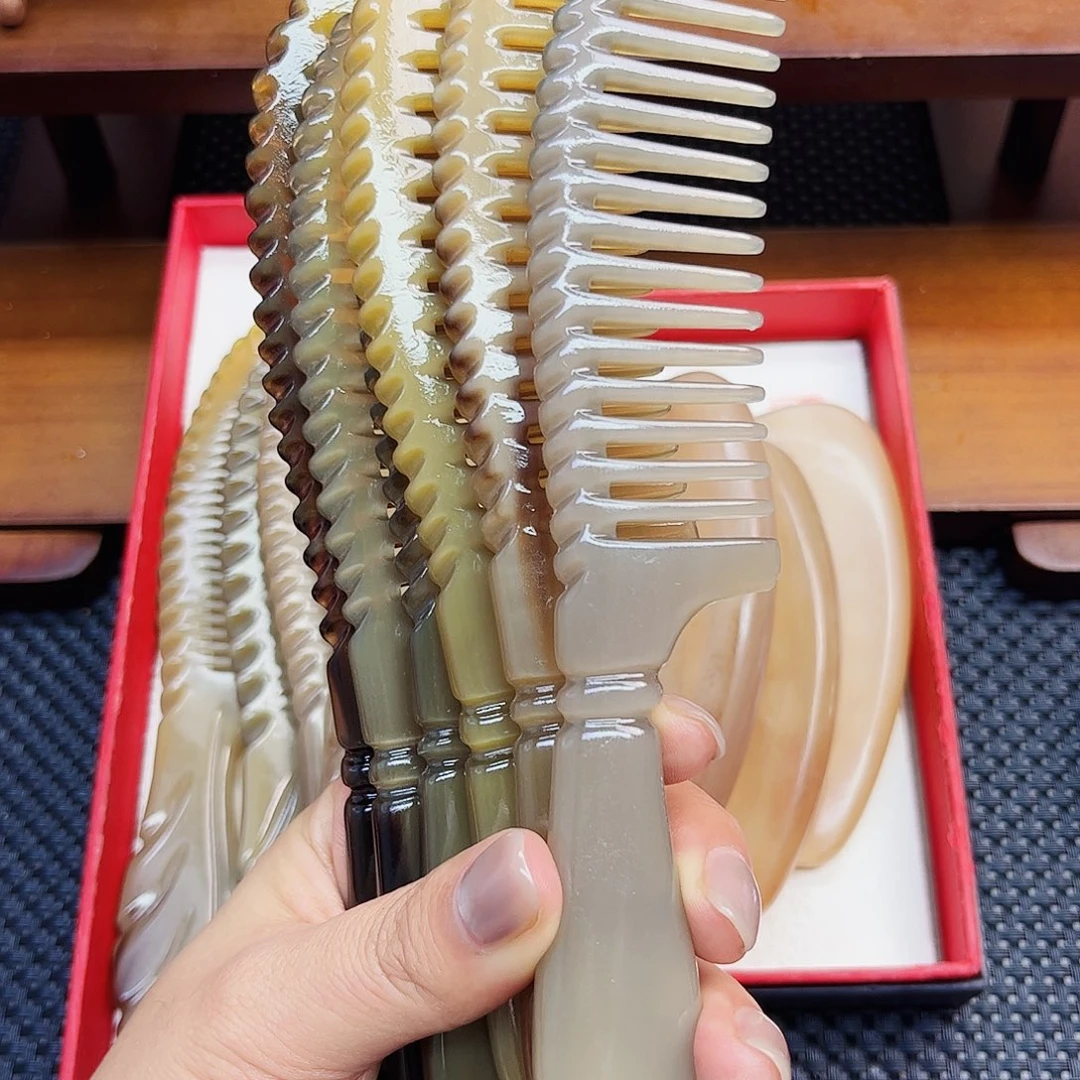 手工制作牛角梳子