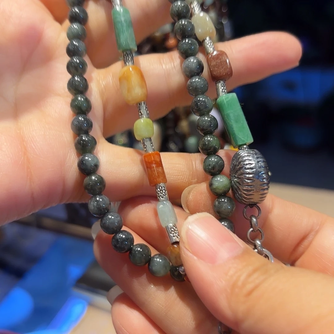 翡翠未镶嵌颈饰原创