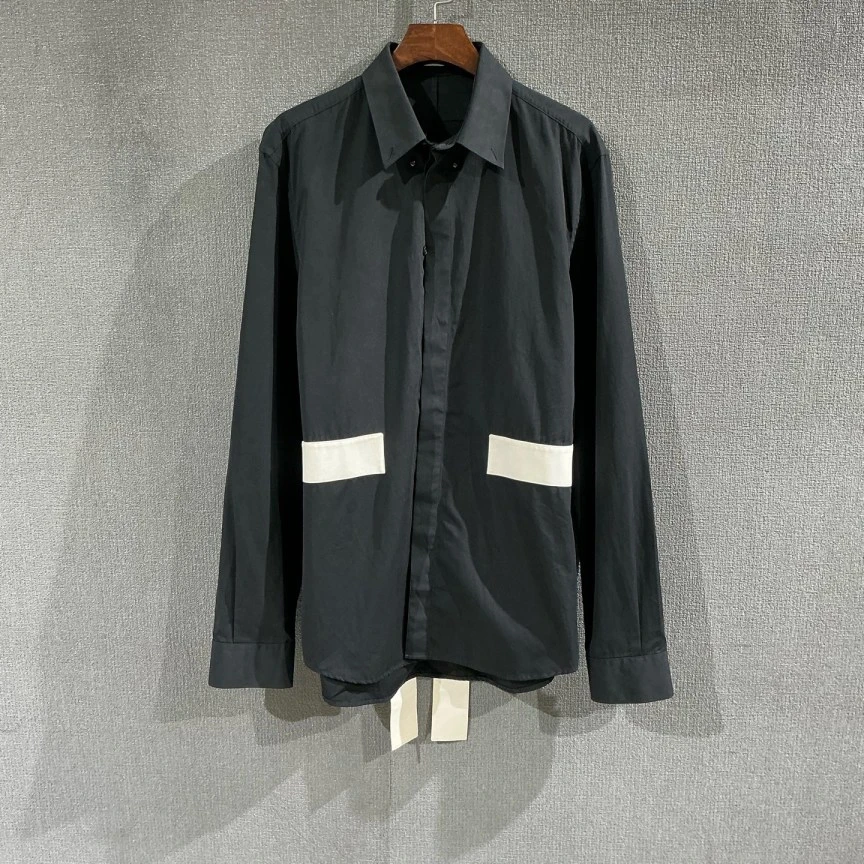 99新 Givenchy/纪梵希 （pm）秀款黑色衬衫 38码/3390