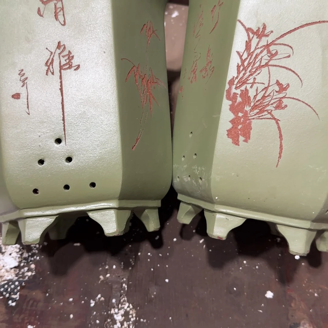 紫砂花盆口径16.21口径