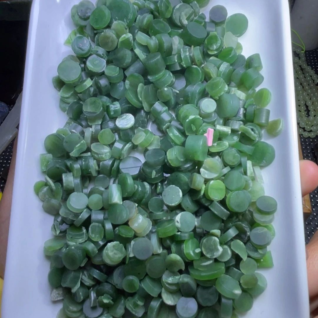 未镶嵌和田玉珠宝半成品碧玉