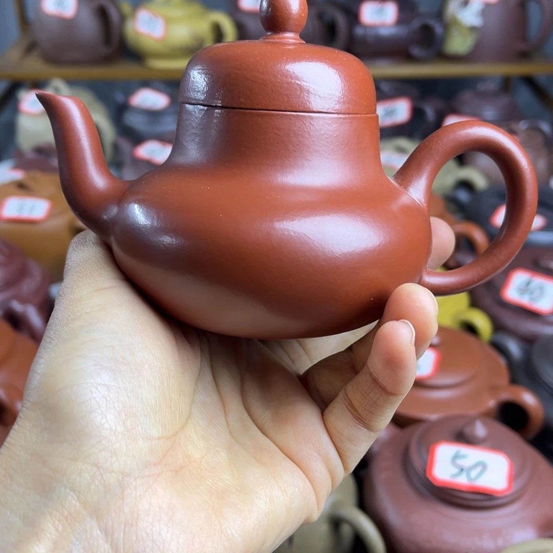 紫砂茶壶宜兴紫砂壶微瑕晃盖泥门收缩纹