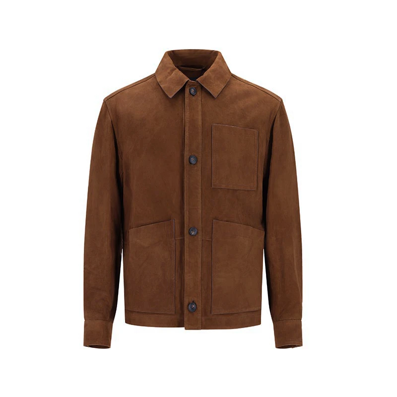 未使用 HugoBoss/雨果博斯 男士皮衣夹克外套50543204