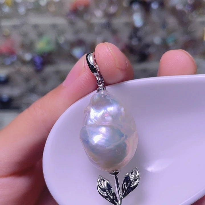 颈饰合金淡水珍珠74