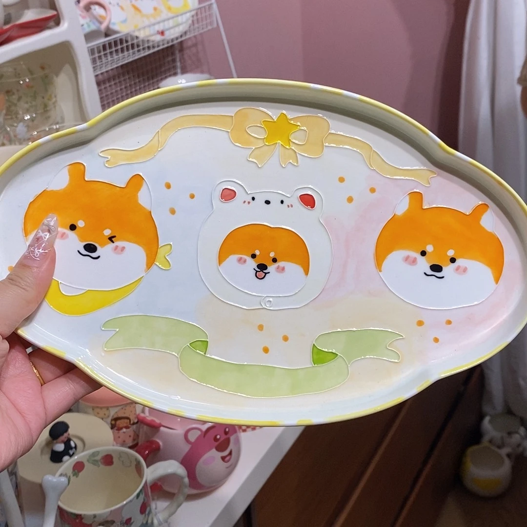 钛合金景德镇手作系列柴犬