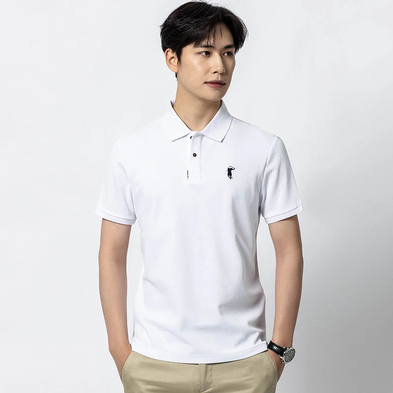 轻奢 时尚刺绣 丝光棉 男士 PoLo衫短袖T恤1716男子运动休闲百搭