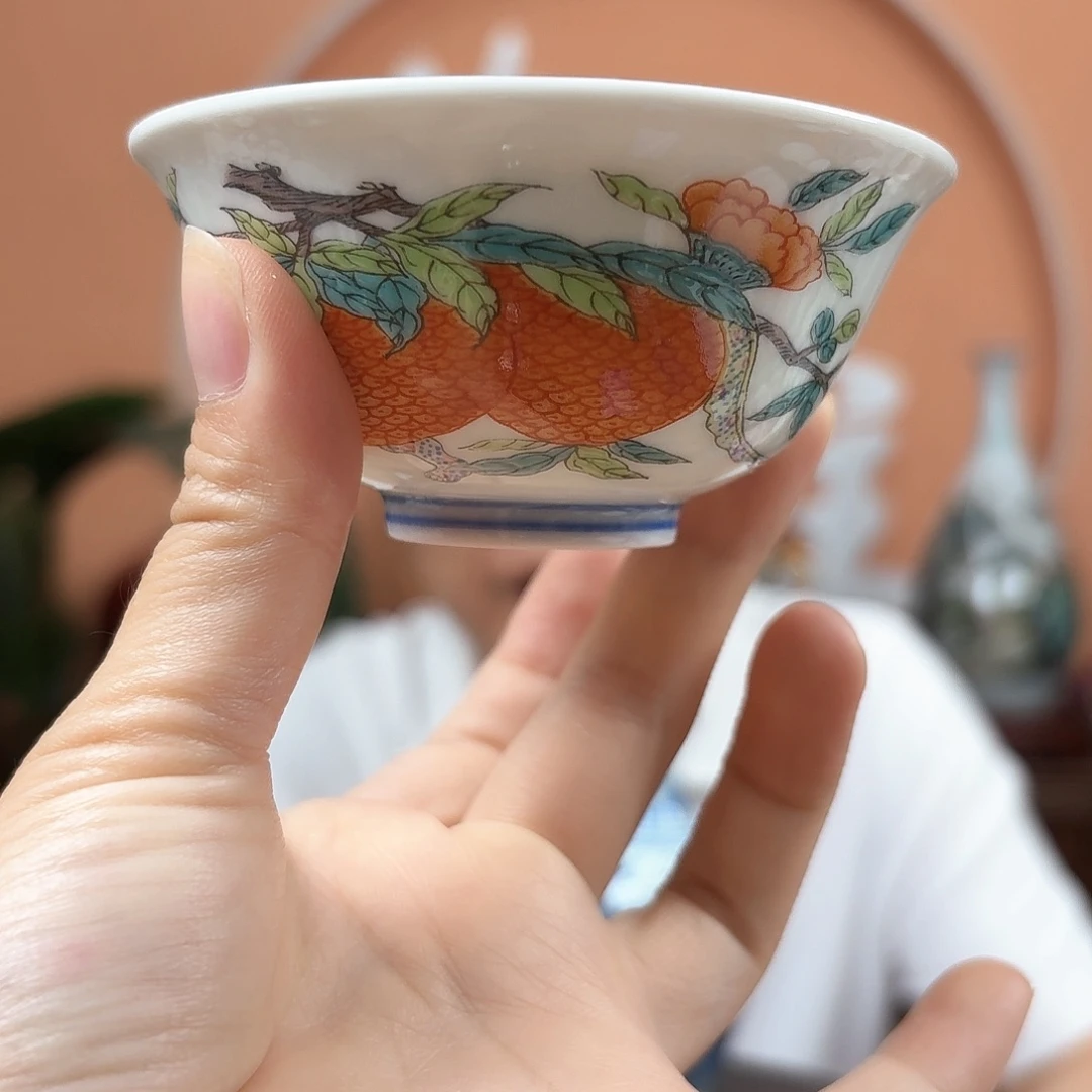 摆件景德镇陶瓷手工杯子