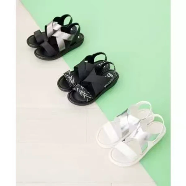 日系maremare 爆款交叉带厚底凉鞋 休闲平底鞋绑带百搭