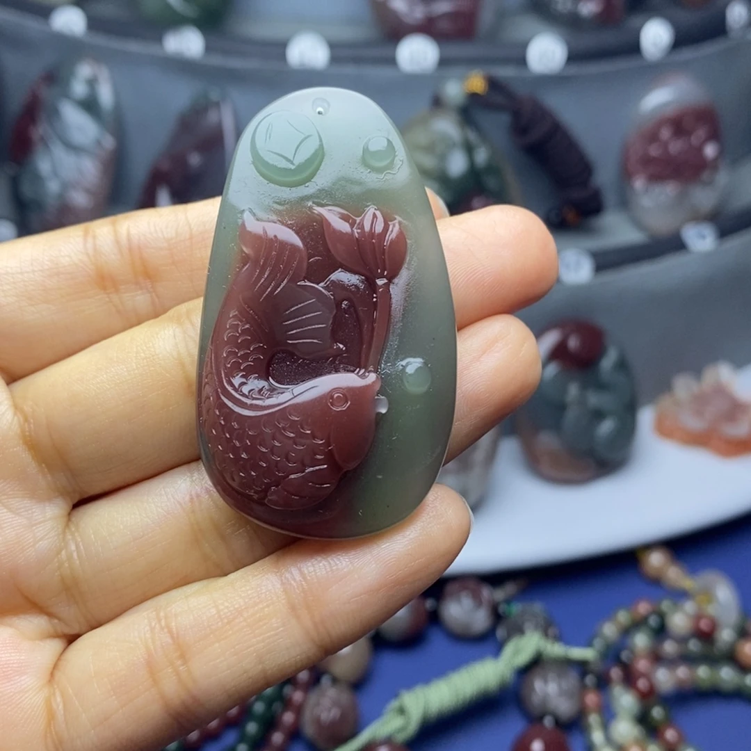 玛瑙/玉髓未镶嵌吊坠(不含链)