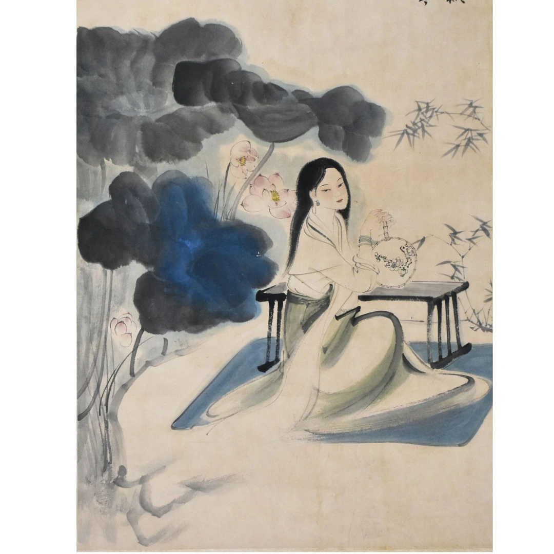 HM5139 刘老 梳妆图 66×44cm 纸本立轴