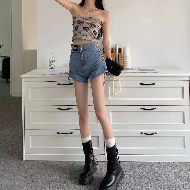 001--050 2025韩版断码牛仔短裤牛仔裙时尚百搭显瘦做旧减龄系类