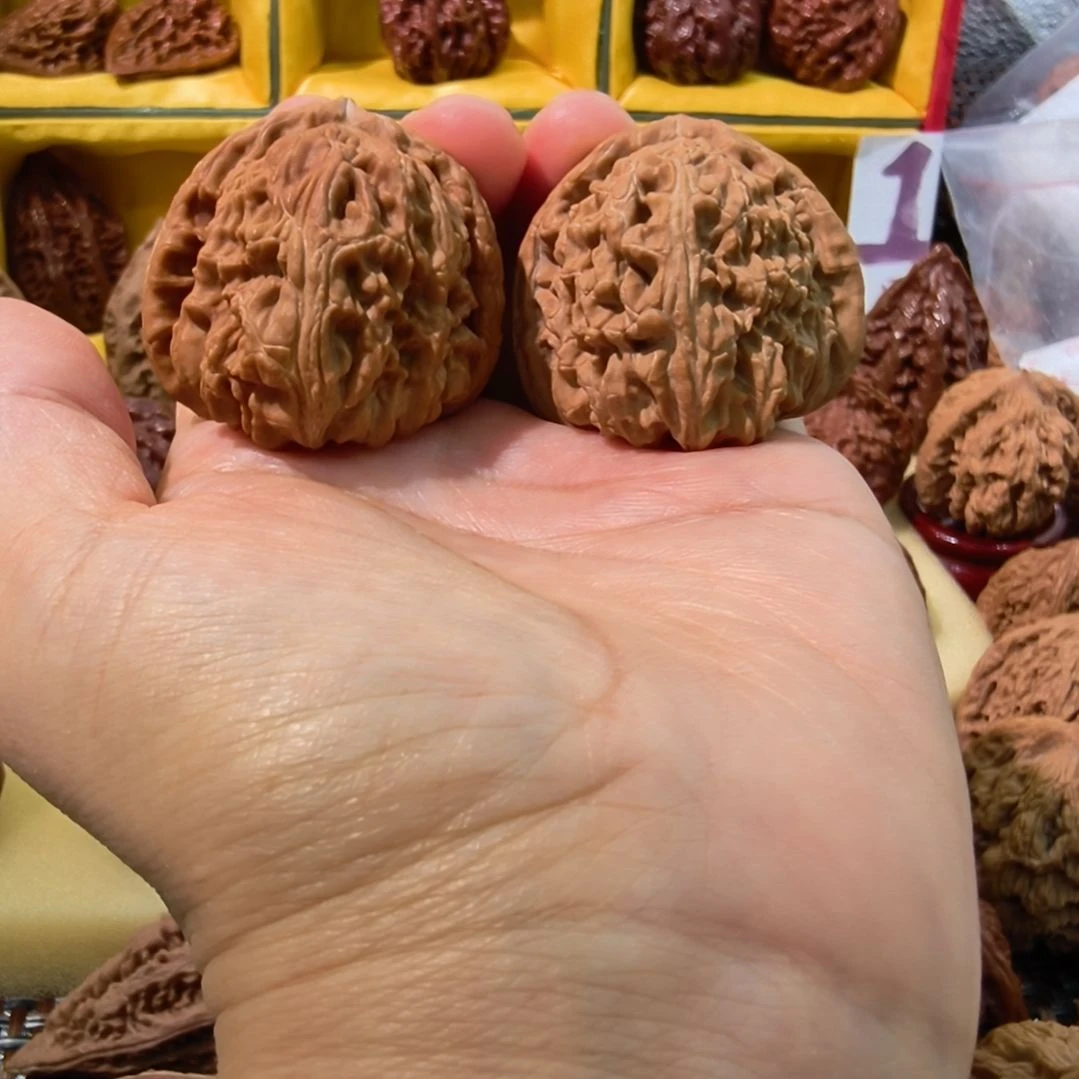 把件文玩核桃老树白狮子头十年前无药果