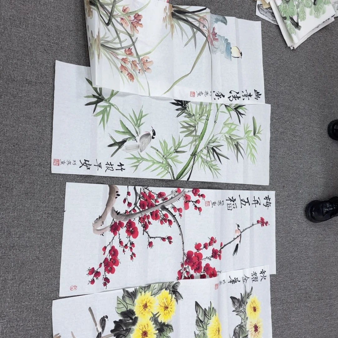 国画国画作品多次