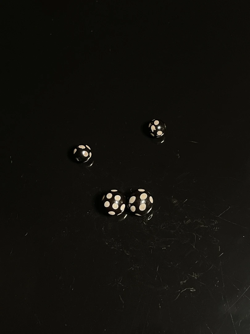 《6 8 10 12圆》满天星圆珠镶蚀珠西亚老珠子玛瑙玉髓文玩配饰