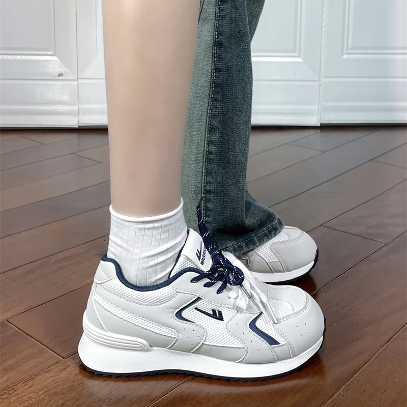 回力厚底小白鞋女秋薄款2025新款鞋子女爆款休闲板鞋女款网面透气